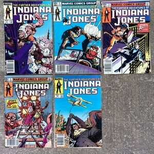 1983 MARVEL THE FURTHER ADVENTURES OF INDIANA JONES! #s 4,6,9,11,13! Bundle deal